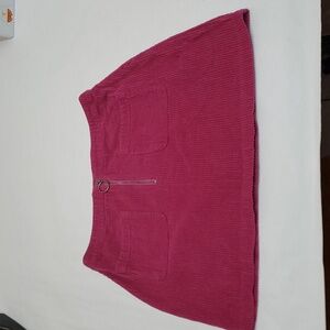 Wild Fable Fuchsia Corduroy Mini Skirt  with 2 Front pockets sz.L